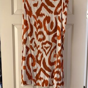 H&M Rust & White Animal Print Blouse